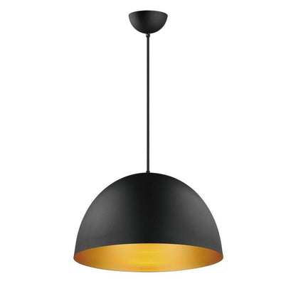 Maxim Lighting 11486BKGLD Tova 1 Light 20 Inch Black/Gold Pendant Ceiling Light - Full Profile View