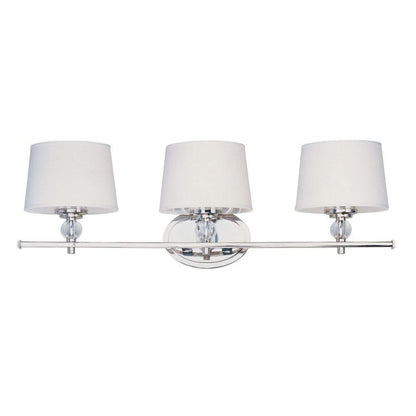 Maxim Lighting 12763WTPN Rondo 3 Light 26 Inch Polished Nickel Bath Vanity Wall Light - Product View