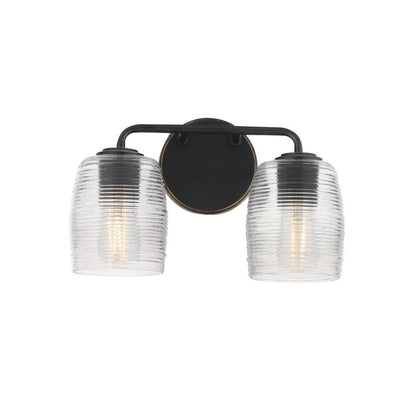Maxim Lighting 21412CRNAB Honey 2 Light 14 Inch Natural Aged Brass Bath Vanity Wall Light