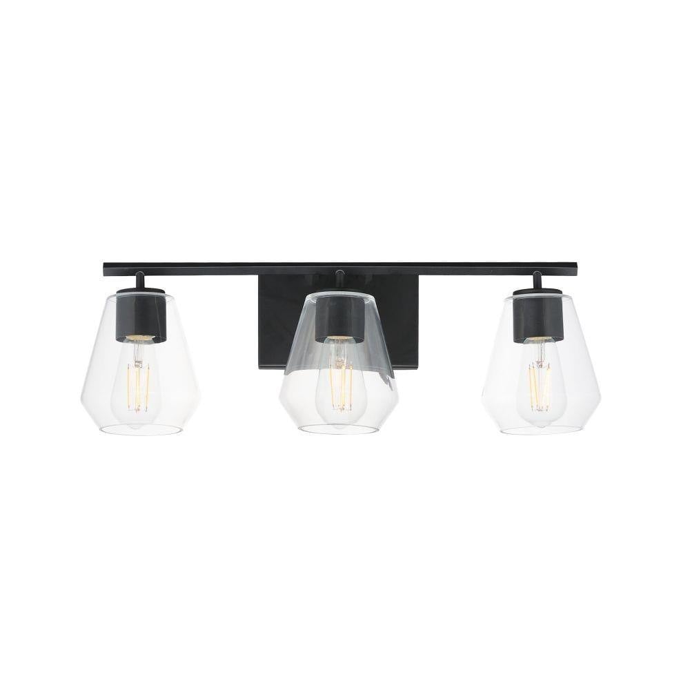 Maxim Lighting 21333CLSN Geode 3 Light 22.5 Inch Satin Nickel Bath Vanity Wall Light - Front View