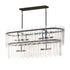 Maxim Lighting 21838AGGL Warren 8 Light Gold Leaf Linear Pendant Ceiling Light