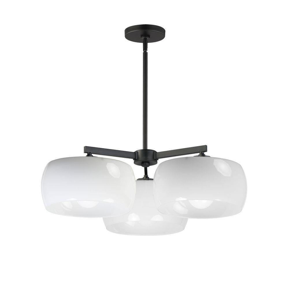 Maxim Lighting 26143WTNAB Glazed 3 Light 26 Inch Natural Aged Brass Chandelier Ceiling Light
