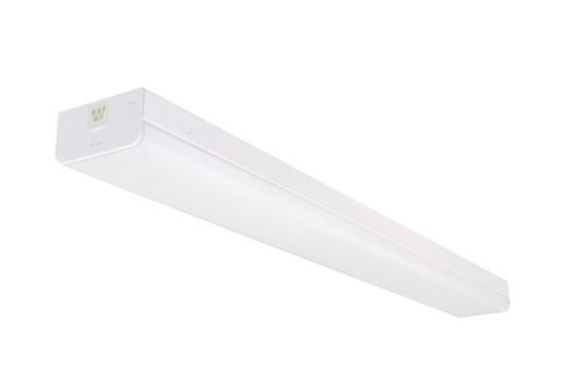 Nuvo 65-1145 Wide LED Strip Light - 4FT - Motion Sensor - 38W - 4000K - 120-277V - White - Connectible