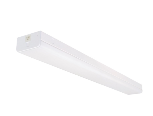 Nuvo 65-1146 Wide LED Strip Light - 4FT - Motion Sensor - 38W - 5000K - 120-277V - White - Connectible
