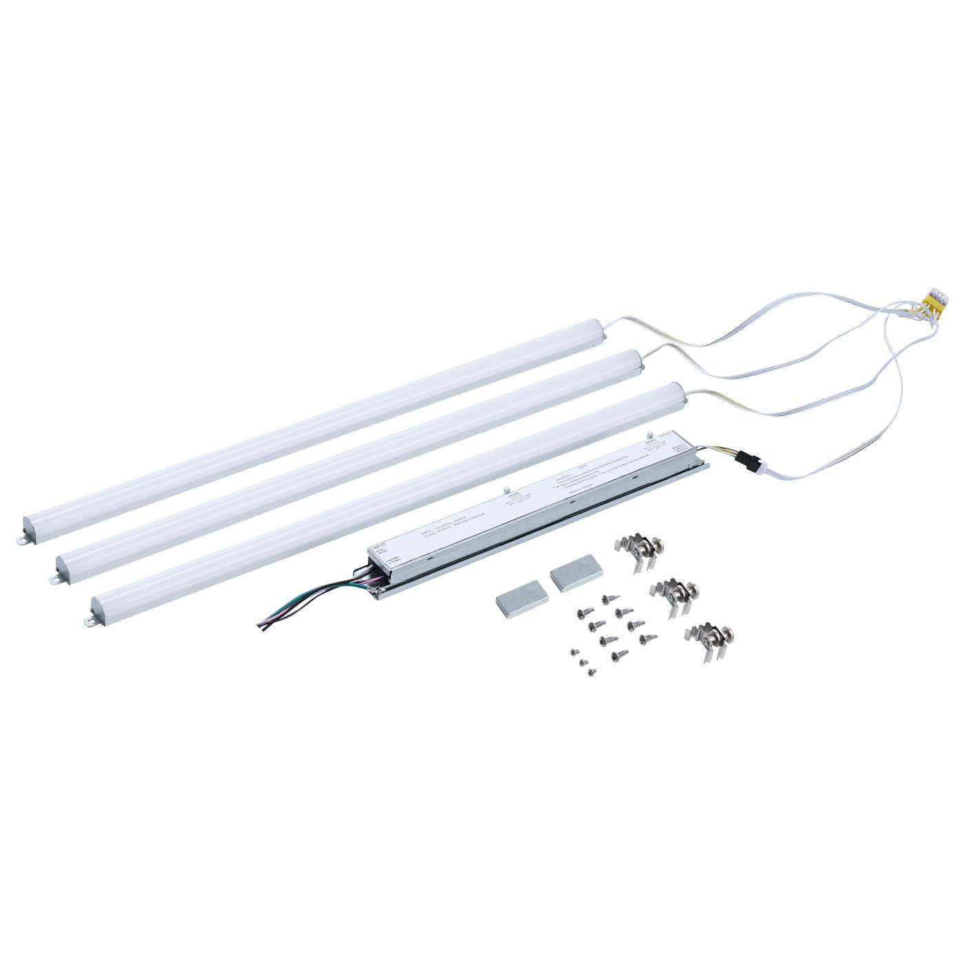 Nuvo 65-1332 3-Bars LED Light Bar Retrofit Kit with Selectable Wattage and Adjustable Color Temperature - Finish: Silver