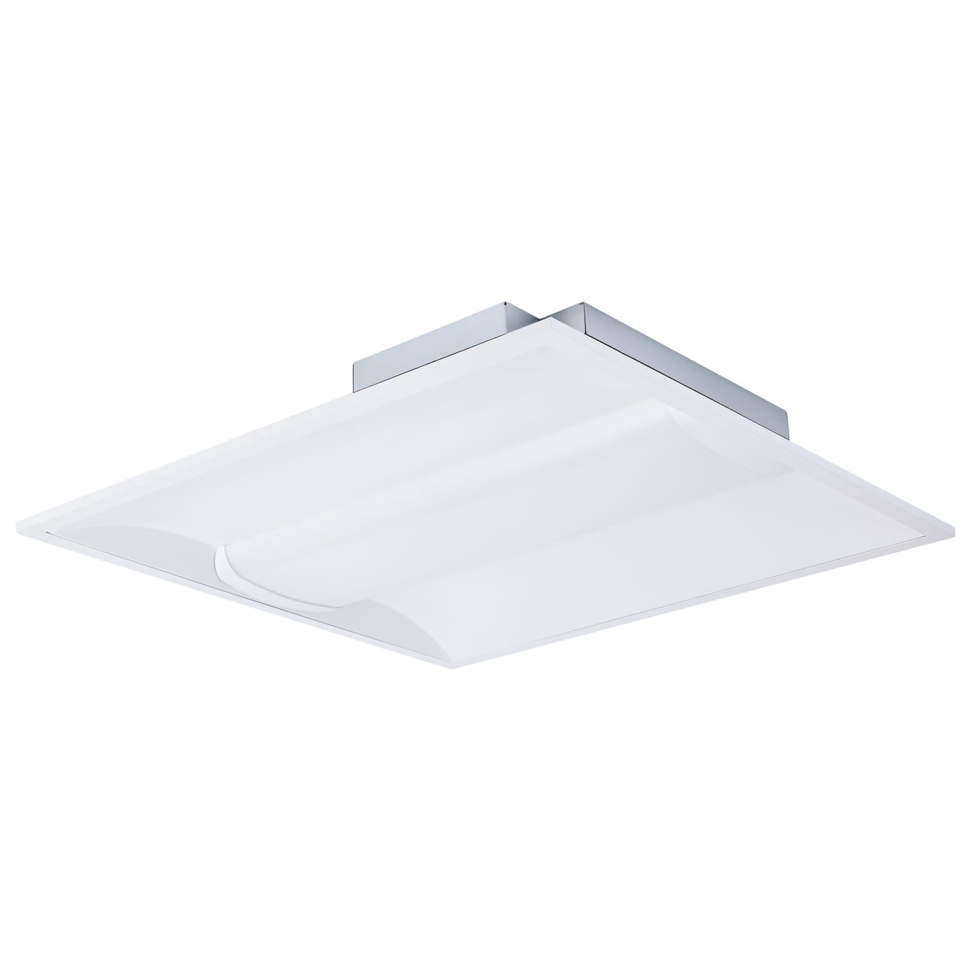 Nuvo 65-1600 2X2 LED Single Basket Troffer - Selectable CCT: 35K/4K/5K - Wattage: 20W/30W/40W - Volts: 120V-277V - Finish: White