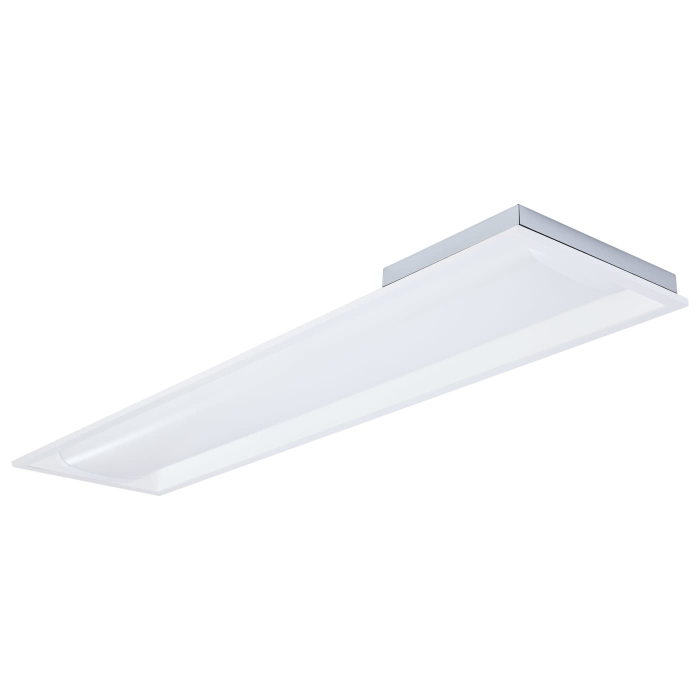 Nuvo 65-1602 1X4 LED Single Basket Troffer - Selectable CCT: 35K/4K/5K - Wattage: 20W/30W/40W - Volts: 120V-277V - Finish: White
