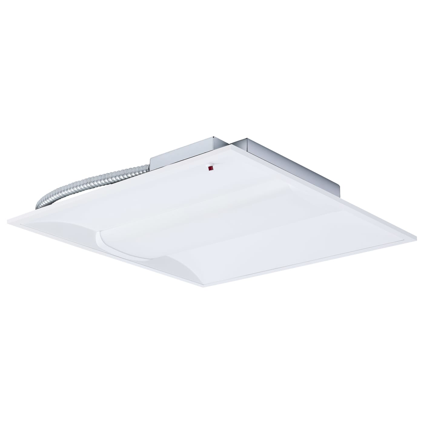 Nuvo 65-1603 2X2 Single Basket Troffer - Emergency Battery - Selectable CCT: 35K/4K/5K - Wattage: 20W/30W/40W - Volts: 120V-277V - Finish: White