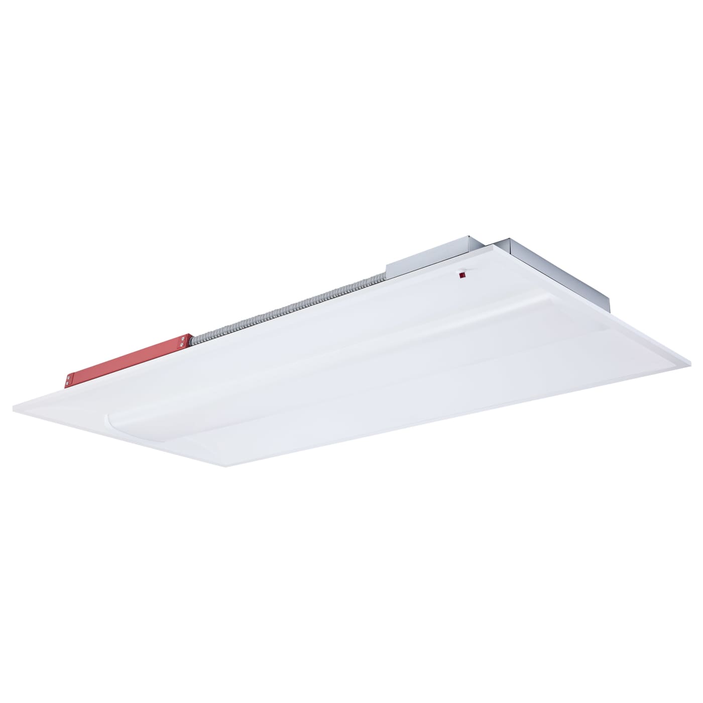 Nuvo 65-1604 2X4 Single Basket Troffer - Emergency Battery - Selectable CCT: 35K/4K/5K - Wattage: 20W/30W/40W - Volts: 120V-277V - Finish: White
