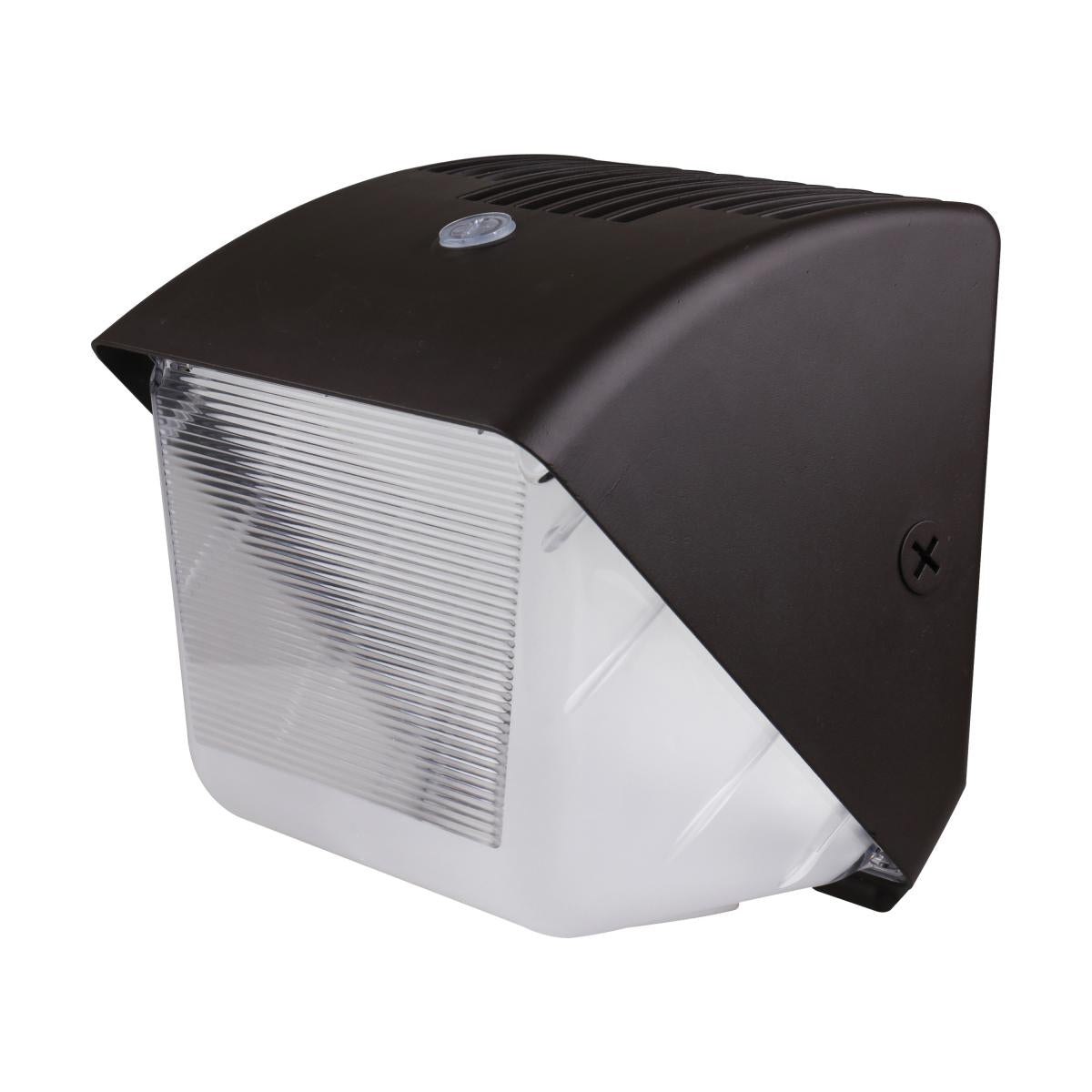 Nuvo 65-655 LED Small Wall Pack - 29 Watt - 120-277V - CCT Selectable - Integrated Bypassable Photocell - IP65 - Bronze