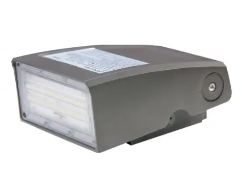 Nuvo 65-679 Full Cut-Off LED Wall Pack, Adjustable, Wattage 60W, Lumens 7500 lm, Voltage 120V-277V, Multi-Color Temperature, Bronze