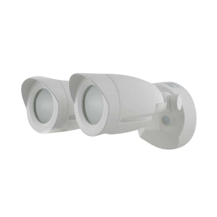 Nuvo 65-716 Dual Head LED Security Light - Color Temperature 4000K - Voltage 120V-277V - White Finish