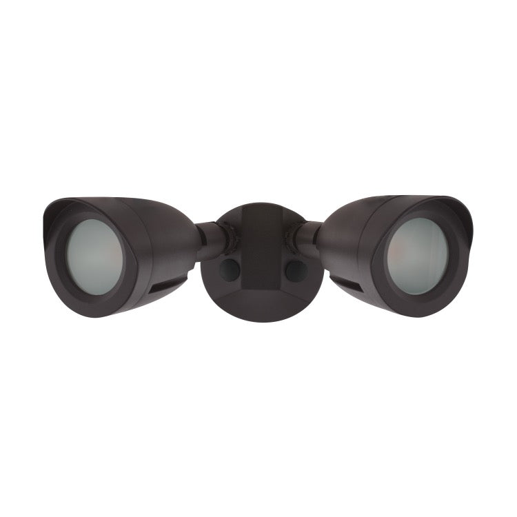 Nuvo 65-718 Dual Head LED Security Light - Color Temperature 4000K - Voltage 120V-277V - Bronze Finish