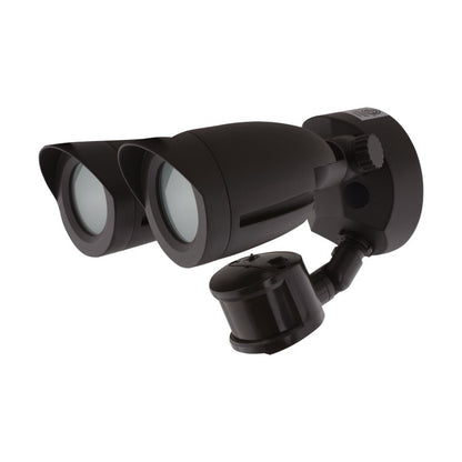 Nuvo 65-719 Dual Head LED Security Light - Motion Sensor - Color Temperature 4000K - Voltage 120V - Bronze Finish