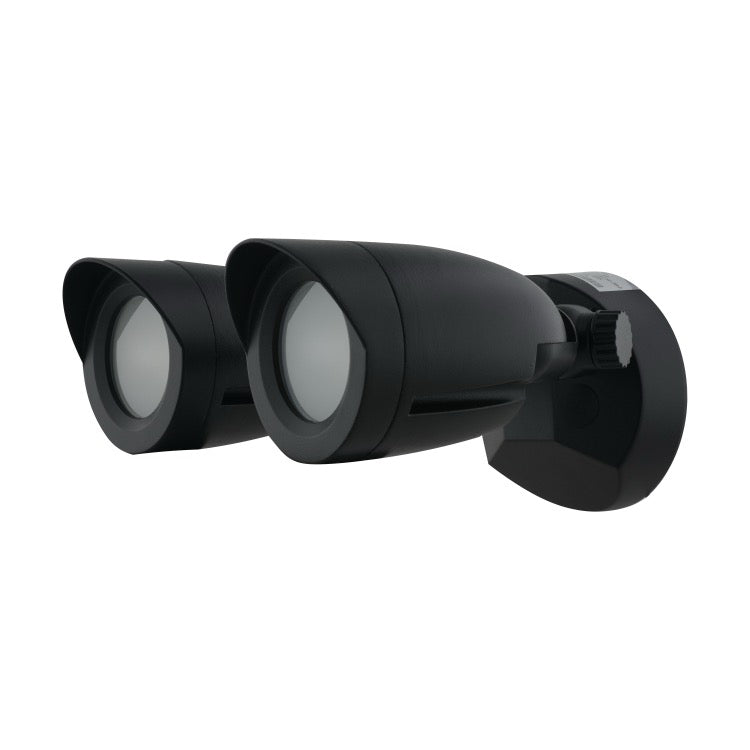 Nuvo 65-720 Dual Head LED Security Light - Color Temperature 4000K - Voltage 120V-277V - Black Finish