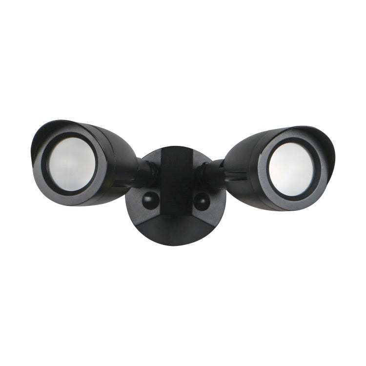 Nuvo 65-720 Dual Head LED Security Light - Color Temperature 4000K - Voltage 120V-277V - Black Finish