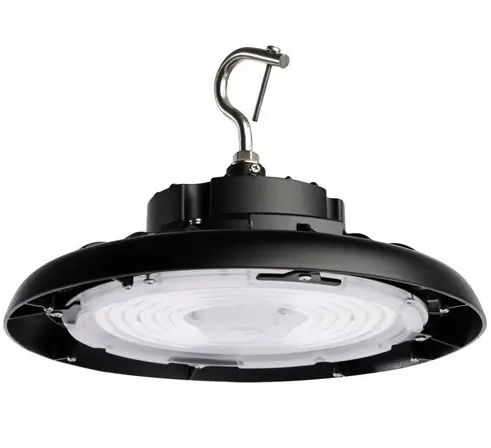 Nuvo 65-788R2 LED UFO High Bay, Dim, Wattage 240W, Lumens 34560 lm, Voltage 120-277V, Color Temperature 5000K, Black