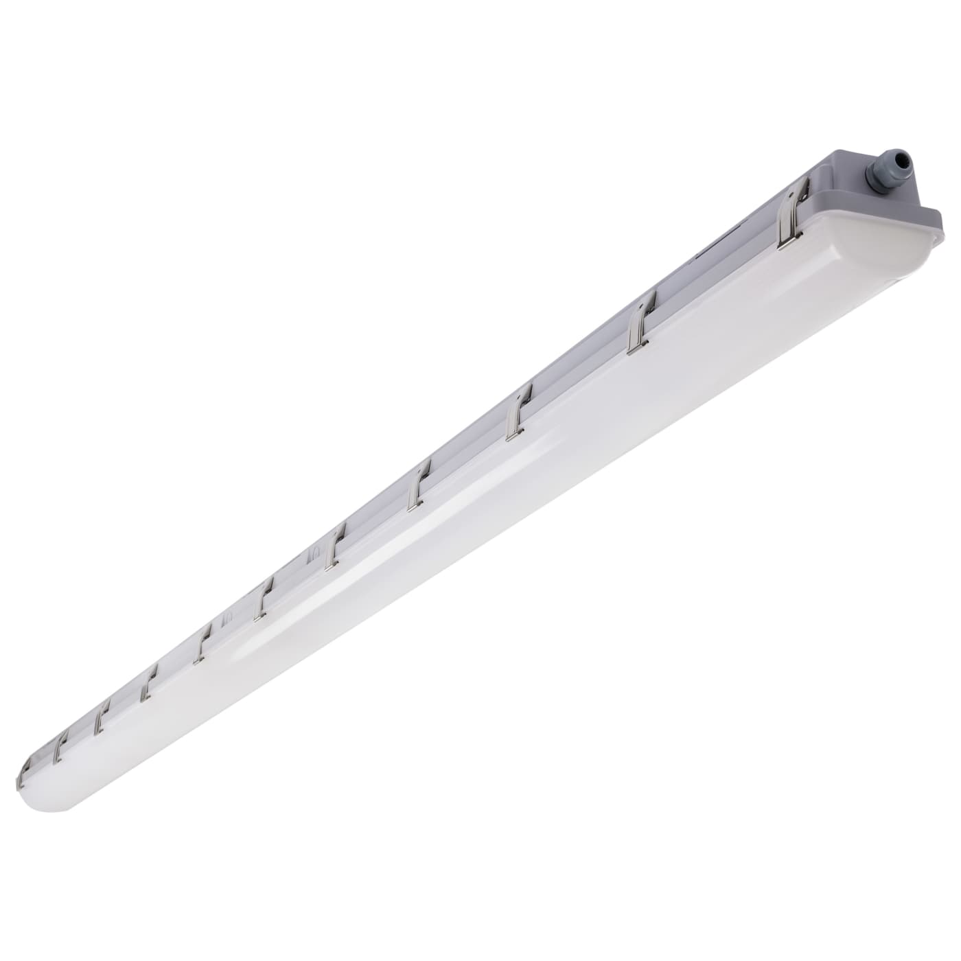 Nuvo 65-825R1 Brentwood 8' 50-72W LED Gray Vapor-Proof Linear Wall Pack