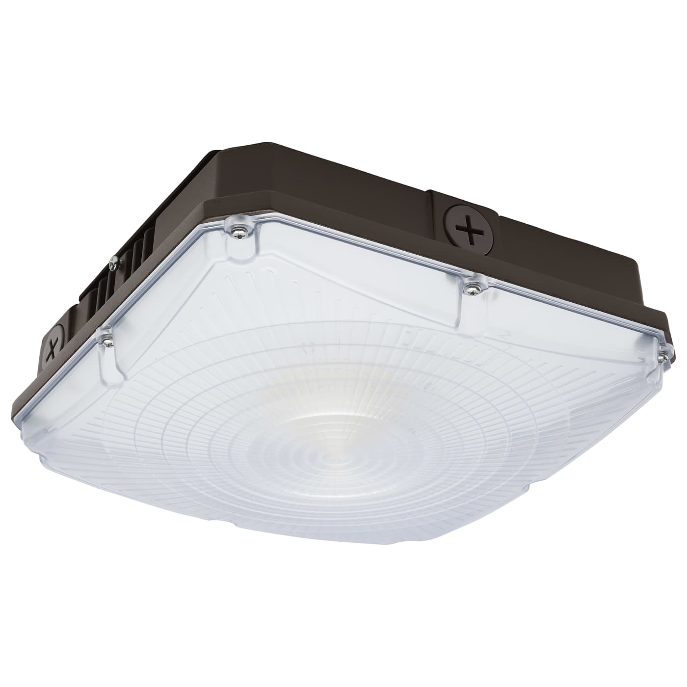 Nuvo 65-983 10 Inch LED Field Selectable Canopy Fixture With Sensor - 3CCT Selectable - Finish: Bronze