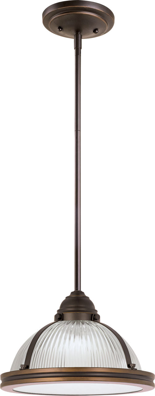 Generation Lighting 65060-715 Pratt Street Prismatic 1 Light Autumn Bronze Pendant Ceiling Light