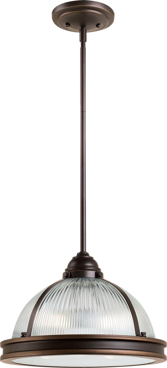 Generation Lighting 65061-715 Pratt Street Prismatic pendant ceiling light in Autumn Bronze