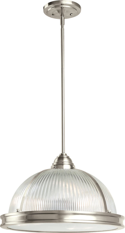 Generation Lighting Pratt Street Prismatic 3 light brushed nickel pendant ceiling light