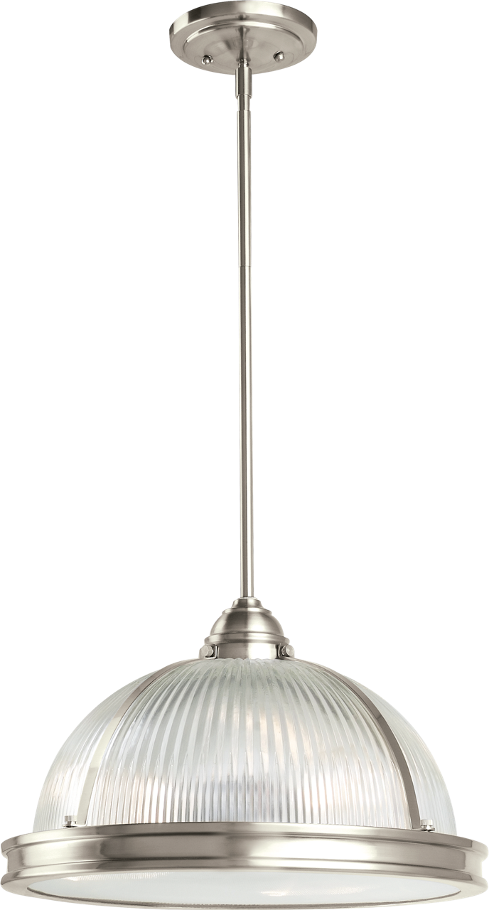 Generation Lighting 65062-962 Pratt Street Prismatic 3 Light 16.25 inch Brushed Nickel Pendant Ceiling Light