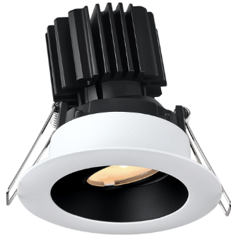 Lotus LED Lights L3G-RRW-WB-RS20-5C95 Tangra 3″ Gimbal Round Recessed Wide White-Black Duo Trim, Semi Frosted Glass,, Beam Angle 20°, Multi-Color Temperature, CRI95