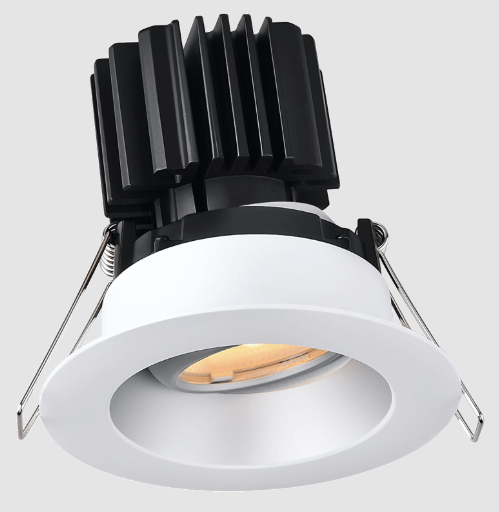 Lotus LED Lights L3G-RRW-AZ-LW24-4C90 Tangra 3″ Gimbal Round Recessed Wide Alzak Trim, Lens White, Beam Angle 20°, 4CCT+DTW 35K to 27K, CRI90