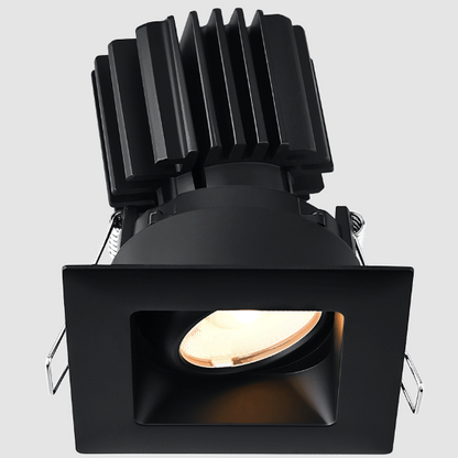 Lotus LED Lights L3G-SRW-BK-LB50-5C95 Tangra 3″ Gimbal Square Recessed Wide Black Trim, Lens Black, Beam Angle 50°, Multi-Color Temperature, CRI95