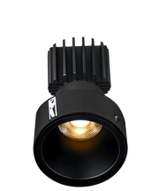 Lotus LED Lights L3F-RDF-BK Trim for Tangra 3" Fixed Round Deep Invisible Flangeless, Black Finish
