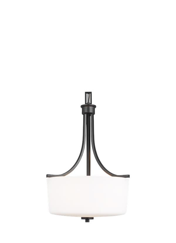 Generation Lighting 6528803-112 Canfield 3 light midnight black pendant ceiling light
