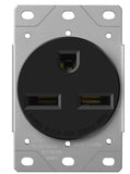 Enerlites 65300-BK 30 Amp 125/250V NEMA 6-30R Power Outlet, Heavy-Duty 30A Receptacle, Black Finish