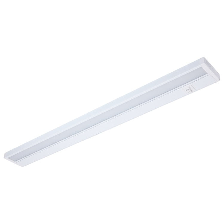 Nuvo 63-505 LED Under Cabinet Light, 34IN, Wattage 20W, Multi-Color Temperature, Voltage 120V, White
