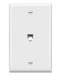 Enerlites 6611-I Telephone Wall Jacks 1 Gang, Ivory Finish