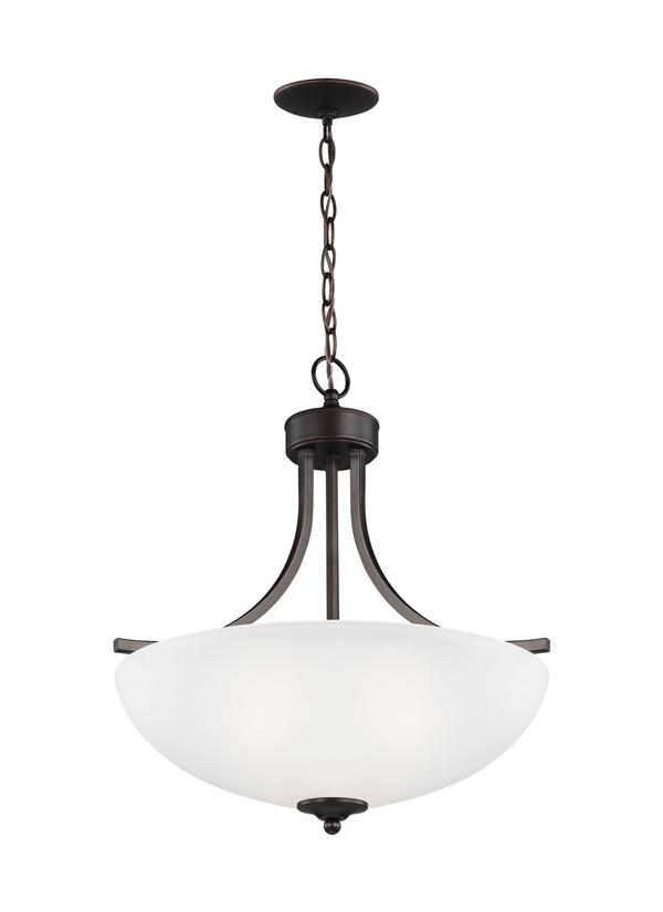 Generation Lighting Geary 3 light bronze pendant ceiling light