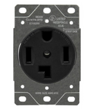 Enerlites 66300-BK 30A Industrail Grade Flush Mount Receptacle, 14-30R, Black Finish