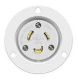 Enerlites 66403-W 20A Locking Flanged Inlet, L5-20PFI, White Finish