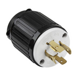 Enerlites 66421-BK 20A Industrail Grade Locking Plug, L14-20P, Black Finish