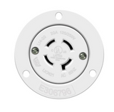 Enerlites 66424-W 20A Locking Flanged Outlet, L14-20RFO, White Finish