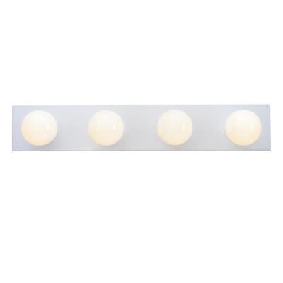 Westinghouse Lighting 6659500 4 light 24 inch white bath bar wall light