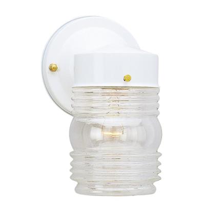 Westinghouse Lighting 6687800 1 light white outdoor wall light with clear glass