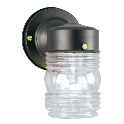 Westinghouse Lighting 6688500 1 Light Matte Black Outdoor Wall Light