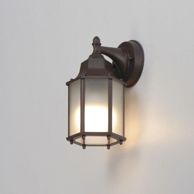 Maxim Lighting 66926EB Cast 1 Light 10 inch Empire Bronze Outdoor Wall Lantern - Lit Lifestyle View