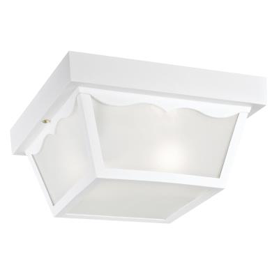 Westinghouse Lighting 6697600 2 light white outdoor flush mount ceiling light