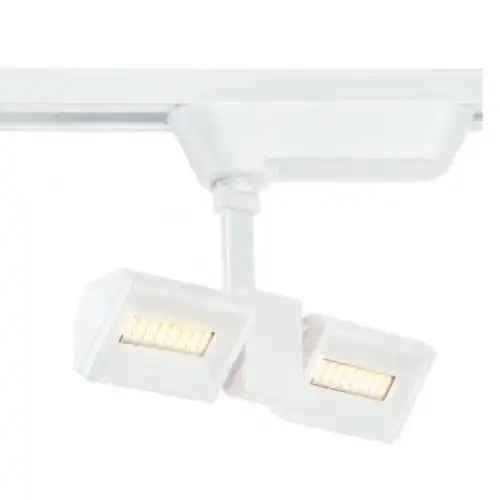 Eurofase Lighting 29672-011 2-Light Modular Track Head, Wattage 10W, Voltage 120V. Lumens 800 lm, Color Temperature 3000K, White Finish