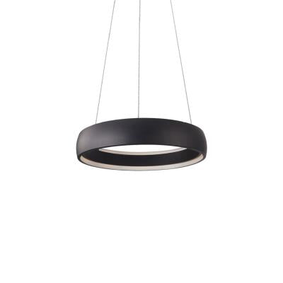 Kuzco Lighting PD22723-BK-UNV-010 Halo LED 24.38 inch Pendant Ceiling Light, Color Temperature 3000K, Wattage 62W, Black Finish