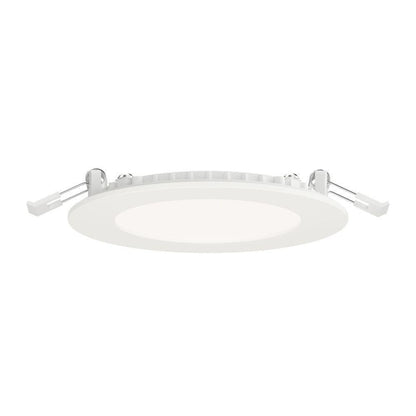 Maxim Lighting 67704WTWT Slim White LED Recessed Downlight side profile view