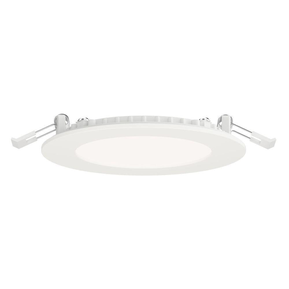 Maxim Lighting 67705WTWT Slim LED Flat Recessed Downlight Side Profile White