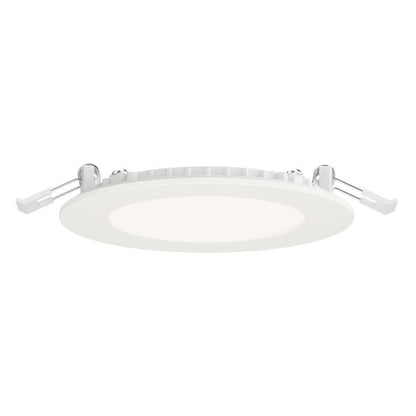 Maxim Lighting 67705WTWT Slim LED Flat Recessed Downlight Side Profile White